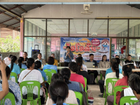 นายกเทศมนตรีตำบลบัวงาม พร้อมคณะผู้บริหาร สมาชิกสภาเทศบาล รองปลัดเทศบาล ผู้อำนวยการกองสาธารณสุขและสิ่งแวดล้อม ร่วมกิจกรรมโครงการพระราชดำริด้านสาธารณสุข "โครงการควบคุมโรคขาดสารไอโอดีน ประจำปี 2568" ณ ศาลาประชาคมบ้านบัวงาม